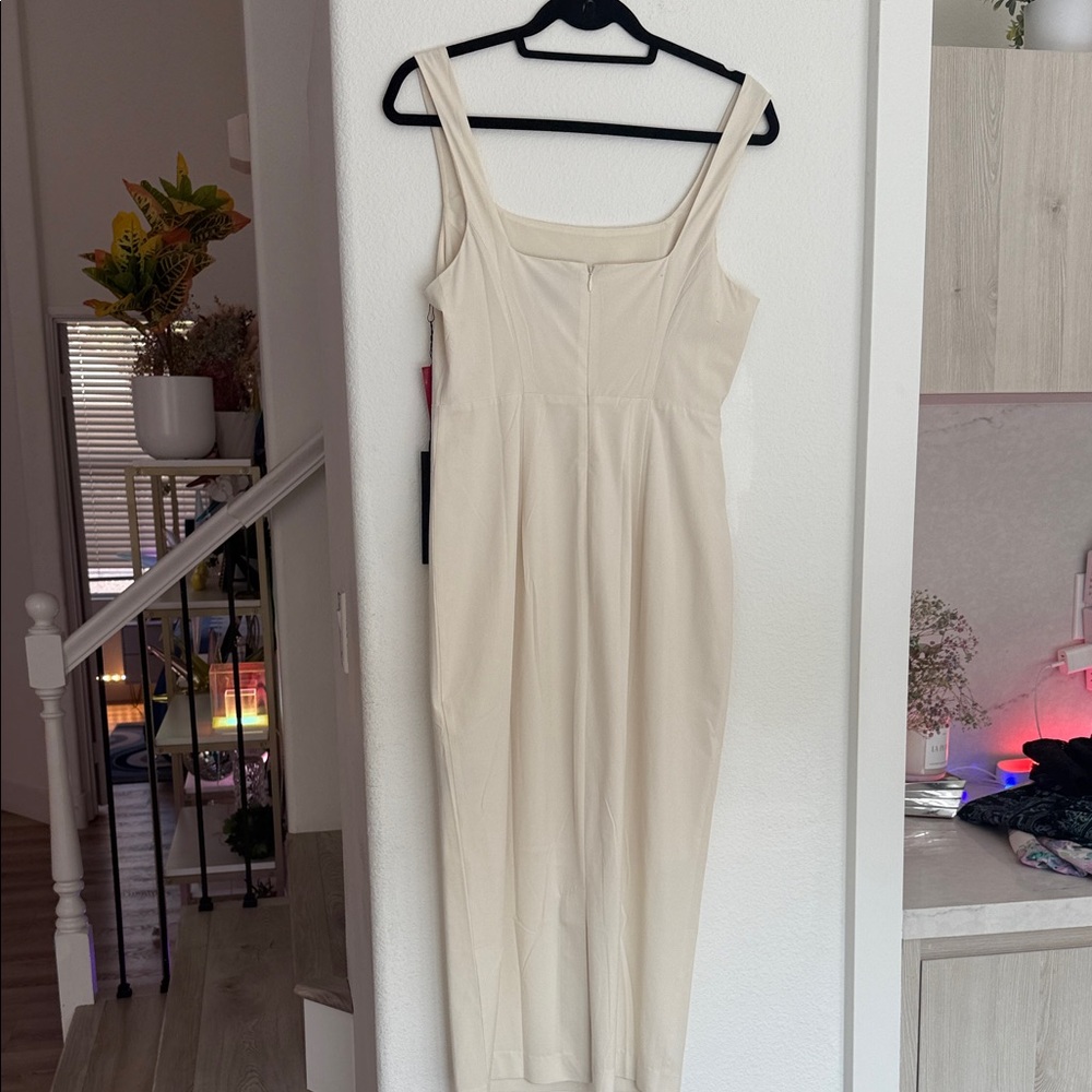 Carbon38 Elegant Cream Midi Dress NWT - Picture 9 of 9